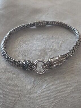 John Hardy Legends Naga Dragon Chain Bracelet, SS & 18k, Size M